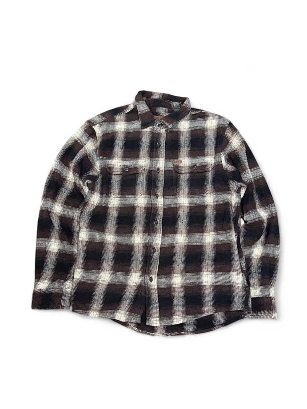Vintage Orvis Plaid Tweed Flannel Button Down Wool Shirt Jacket